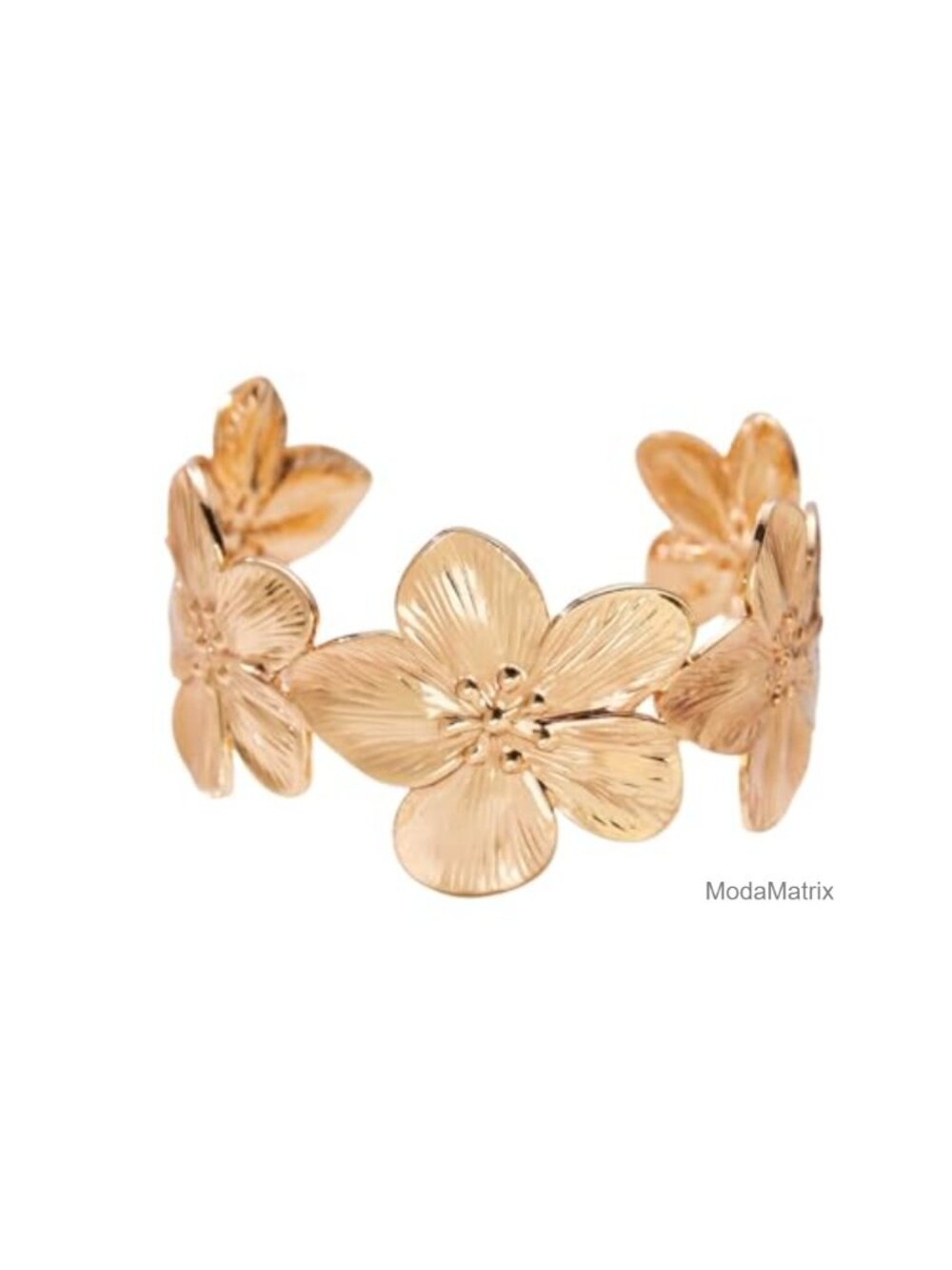 Gold Metal Butterfly Bangle Bracelet Wide Chunky Cuff Statement